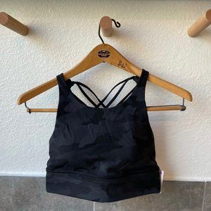 NWT Lululemon Free to Be Wild High-Neck Longline Sports Bra | Size 8 | Camo